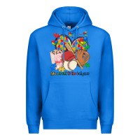 True Royal take me out to the ballgame  autism baseball Premium Hoodie - MaliasSmallBusiness