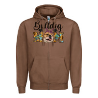 Chestnut western bulldog mom Zipper Hoodie - RanaPortraitStore