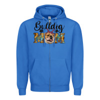 True Royal western bulldog mom Zipper Hoodie - RanaPortraitStore