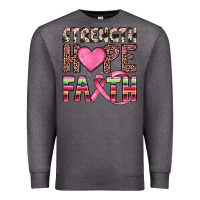 Charcoal Heather strength hope faith Premium Sweatshirt - JahusDesignShop