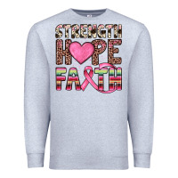 Heather Grey strength hope faith Premium Sweatshirt - JahusDesignShop