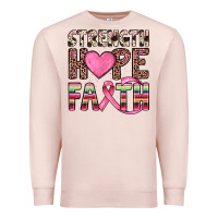Strength Hope Faith Premium Sweatshirt | Teevron