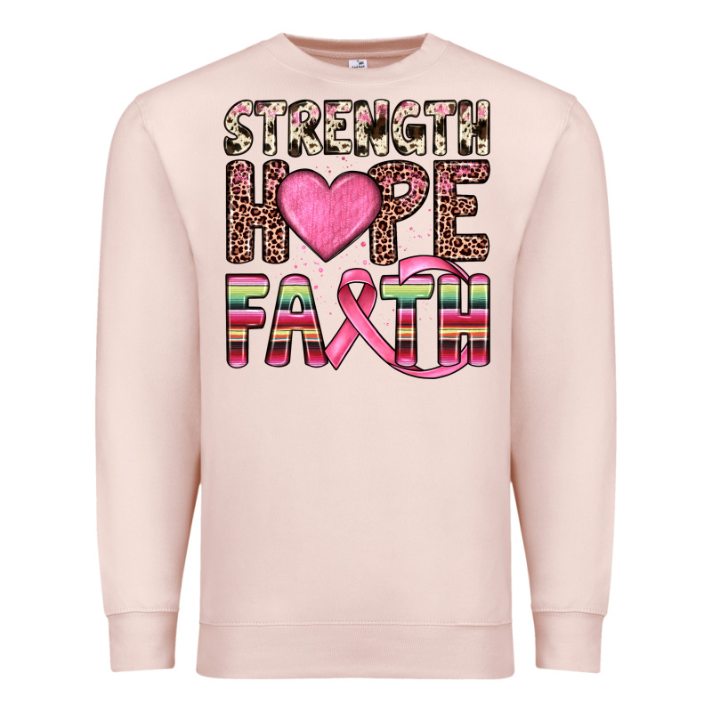 Strength Hope Faith Premium Sweatshirt by JahusDesignShop | Teevron