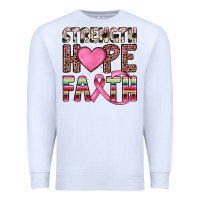 White strength hope faith Premium Sweatshirt - JahusDesignShop