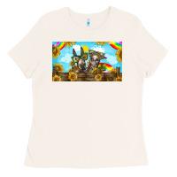 Bone 2 donkeys sunflower Ladies Tee - BarkalooDesign