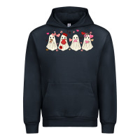Navy valentines day ghost Urban Hoodie - MaliasSmallBusiness