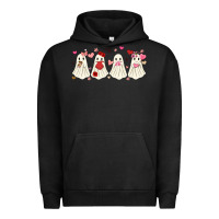Pigment Black valentines day ghost Urban Hoodie - MaliasSmallBusiness