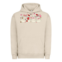 Pigment French Oak valentines day ghost Urban Hoodie - MaliasSmallBusiness