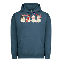 Pigment Midnight Navy valentines day ghost Urban Hoodie - MaliasSmallBusiness