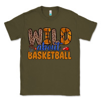 Army Green wild about basketball Classic Tee - Zillion Design Studio