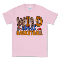 Bubblegum Pink wild about basketball Classic Tee - Zillion Design Studio