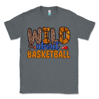 Charcoal Heather wild about basketball Classic Tee - Zillion Design Studio