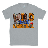 Heather Grey wild about basketball Classic Tee - Zillion Design Studio