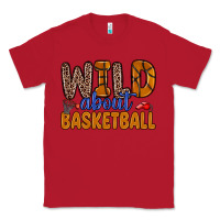Red wild about basketball Classic Tee - Zillion Design Studio