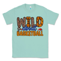 Seafoam wild about basketball Classic Tee - Zillion Design Studio