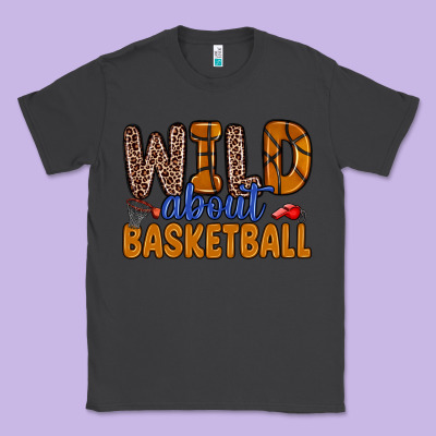 Wild About Basketball Classic Tee Designed By Zillion Design Studio