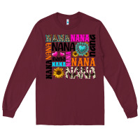 Burgundy nana gemstone sunflower Long Sleeve Tee - texasbilliewilder