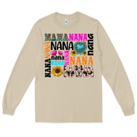 Mushroom nana gemstone sunflower Long Sleeve Tee - texasbilliewilder