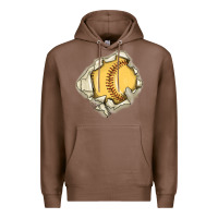 Chestnut softball Premium Hoodie - MaliasSmallBusiness