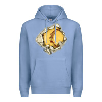 Colony Blue softball Premium Hoodie - MaliasSmallBusiness