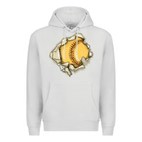 Dove Grey softball Premium Hoodie - MaliasSmallBusiness