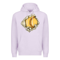 Lilac softball Premium Hoodie - MaliasSmallBusiness