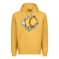 Mustard softball Premium Hoodie - MaliasSmallBusiness