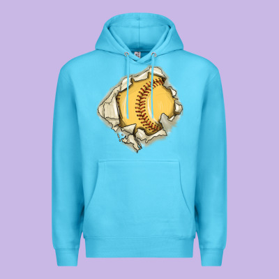 Softball Premium Hoodie Designed By Maliassmallbusiness