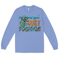 Colony Blue not perfect just forgiven Long Sleeve Tee - texasbilliewilder
