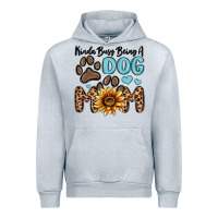 Heather Grey kinda busy being a dog mom Urban Hoodie - MaliasSmallBusiness