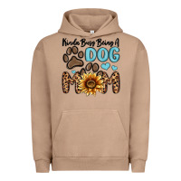 Pigment Burro kinda busy being a dog mom Urban Hoodie - MaliasSmallBusiness