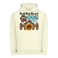 Pigment Pistachio kinda busy being a dog mom Urban Hoodie - MaliasSmallBusiness