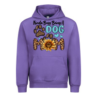 Tulip kinda busy being a dog mom Urban Hoodie - MaliasSmallBusiness