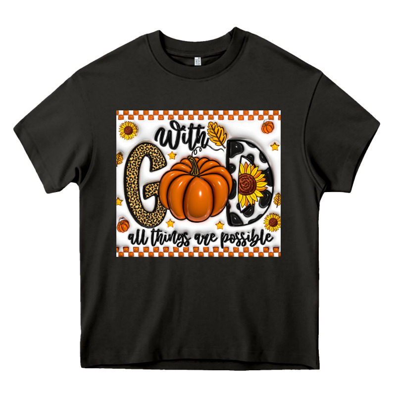 With God All Things Are Possible Heavy Core Tee by CowhideDigitalArt | Teevron