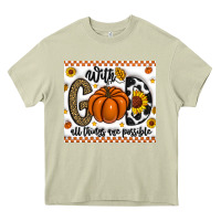 Mossy With God All Things Are Possible Heavy Core Tee - CowhideDigitalArt
