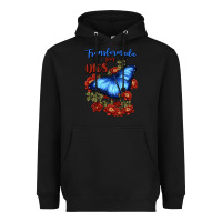 Black transformada por dios Heavyweight Hoodie - JahusDesignShop
