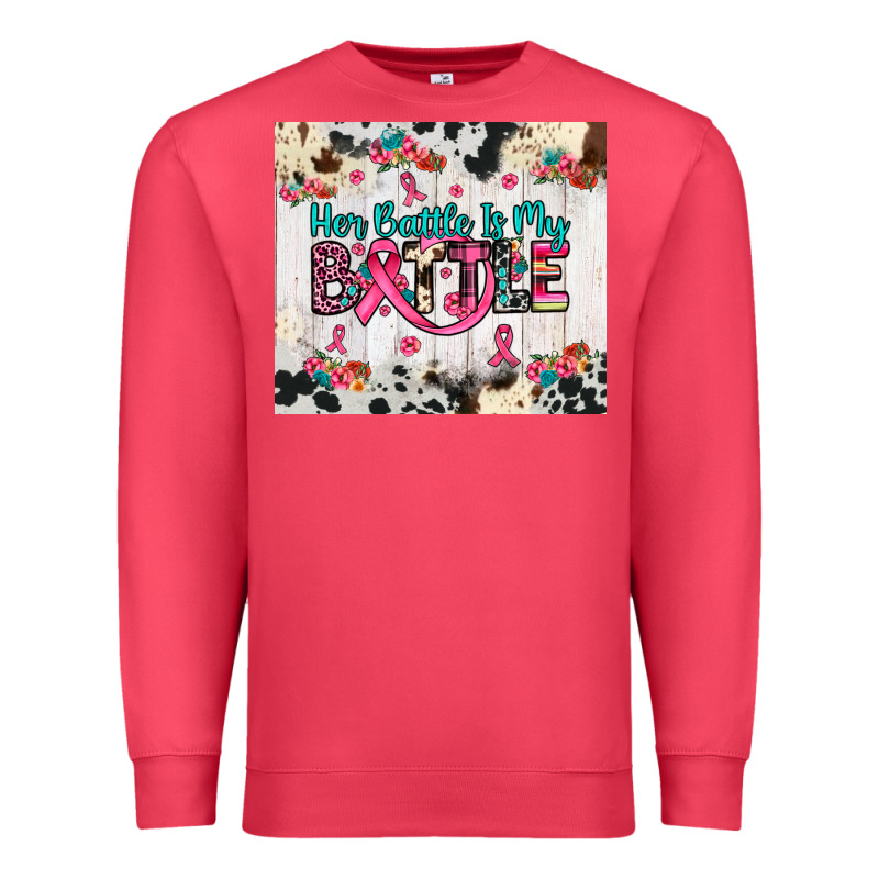 Her Battle Is My Battle Premium Sweatshirt by JahusDesignShop | Teevron