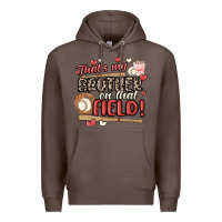 Coffee that's my brother on that field  baseball Premium Hoodie - MaliasSmallBusiness