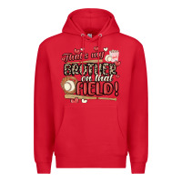 Red that's my brother on that field  baseball Premium Hoodie - MaliasSmallBusiness