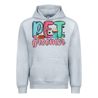 Heather Grey pet groomer Urban Hoodie - MaliasSmallBusiness