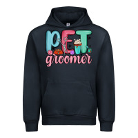 Navy pet groomer Urban Hoodie - MaliasSmallBusiness