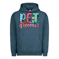 Pigment Midnight Navy pet groomer Urban Hoodie - MaliasSmallBusiness