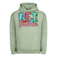Pigment Oil Green pet groomer Urban Hoodie - MaliasSmallBusiness