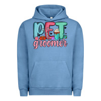 Pigment Pebble Blue pet groomer Urban Hoodie - MaliasSmallBusiness