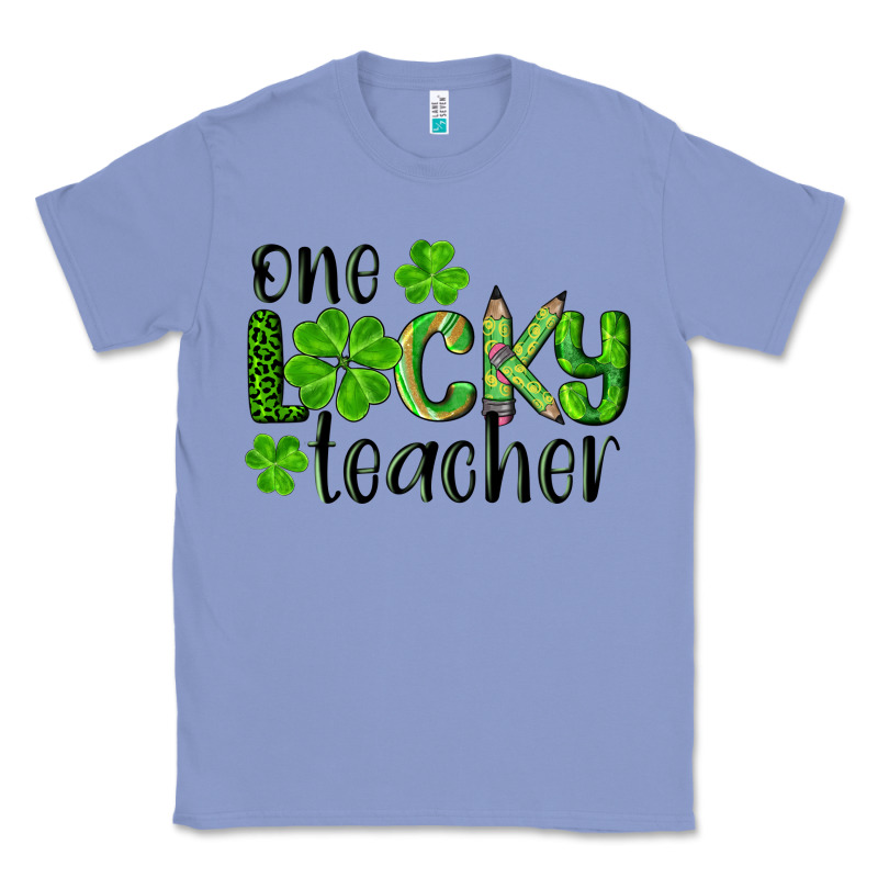 St. Patrick's Day One Lucky Teacher Classic Tee by RanaPortraitStore | Teevron