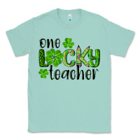 Seafoam st. Patrick's day one lucky teacher Classic Tee - RanaPortraitStore