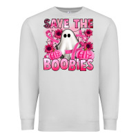 Dove Grey save the boobies Premium Sweatshirt - Artiststas