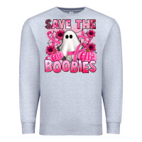 Heather Grey save the boobies Premium Sweatshirt - Artiststas