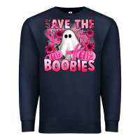 Navy save the boobies Premium Sweatshirt - Artiststas