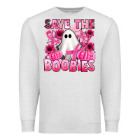 Oatmeal Heather save the boobies Premium Sweatshirt - Artiststas